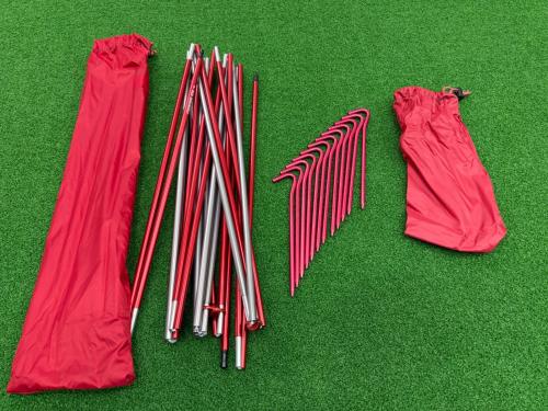 MSR (エムエスアール) ソロテント ペグ12 ロープ4  オリーブ×レッド エリクサー2