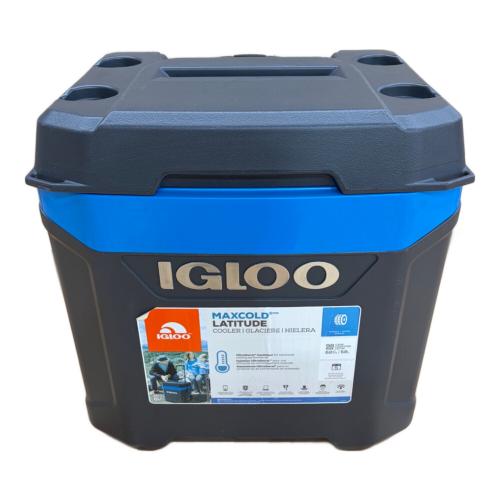 iGloo (イグルー) マックスコールド ラティテュード クーラーボックス 62QT(58L) グレー×ブルー