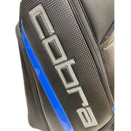 COBRA (コブラ) キャディバッグ 5分割 ブラック×ブルー