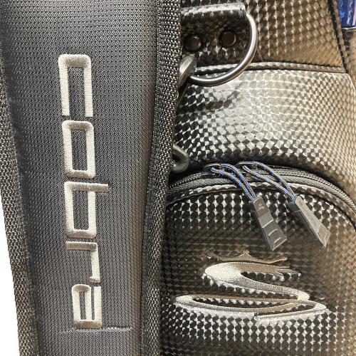COBRA (コブラ) キャディバッグ 5分割 ブラック×ブルー