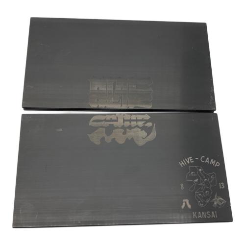 Hasegawa (ハセガワ) アウトドアテーブル DRSB-GT 天板S HIVE-CAMP KANSAIプリント有 ブラック アルミグリルテーブル