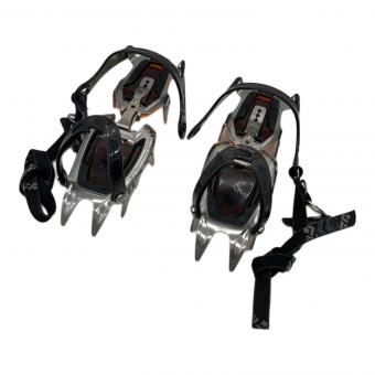BLACK DIAMOND (ブラックダイヤモンド) 12本爪アイゼン コパなしブーツ対応 23-29cm シルバー×ブラック×オレンジ セラック ストラップ