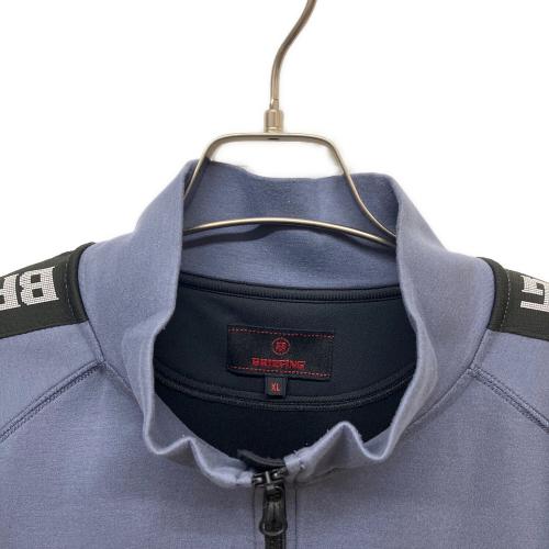 BRIEFING (ブリーフィング) ゴルフウェア(トップス) BRG233M57 ウォーム サイドロゴ ライン ブルゾン メンズ SIZE XL ブルーネイビー