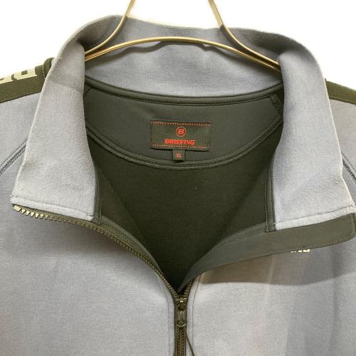 BRIEFING (ブリーフィング) ゴルフウェア(トップス) BRG233M57 ウォーム サイドロゴ ライン ブルゾン メンズ SIZE XL ブルーネイビー