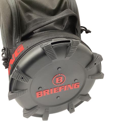 BRIEFING (ブリーフィング) キャディバッグ 9.5口径 4分割 ブラック×レッド CR-5
