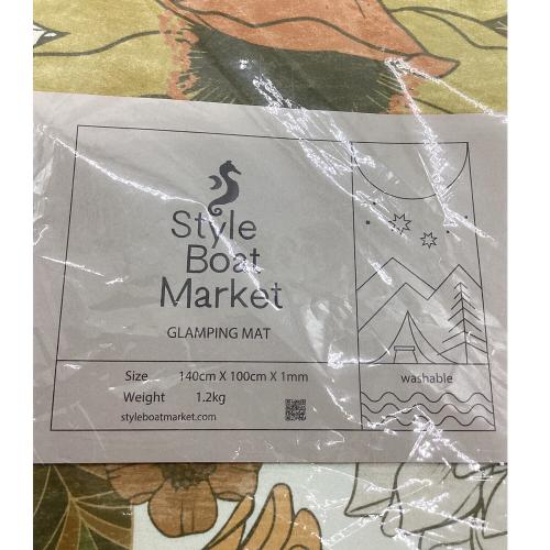 Style Boat Market テントインナーマット 花柄 約140×100cm グランピングマット