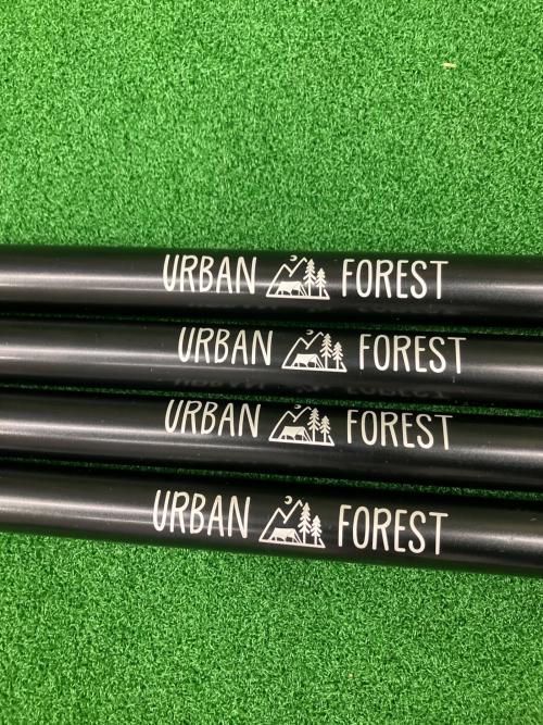 URBAN FOREST (アーバンフォレスト) ポール 4本セット ブラック MAX180cm