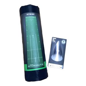 PuttOUT (パットアウト) ゴルフ練習グッズ パットトレーナー付 パッティングマット