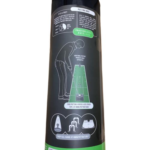 PuttOUT (パットアウト) ゴルフ練習グッズ パットトレーナー付 パッティングマット