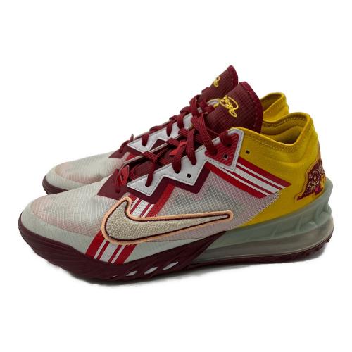 NIKE (ナイキ) バスケットボールシューズ CV7562-102 LEBRON 18 LOW・紐付 メンズ SIZE 28.5cm ブラウン×イエロー