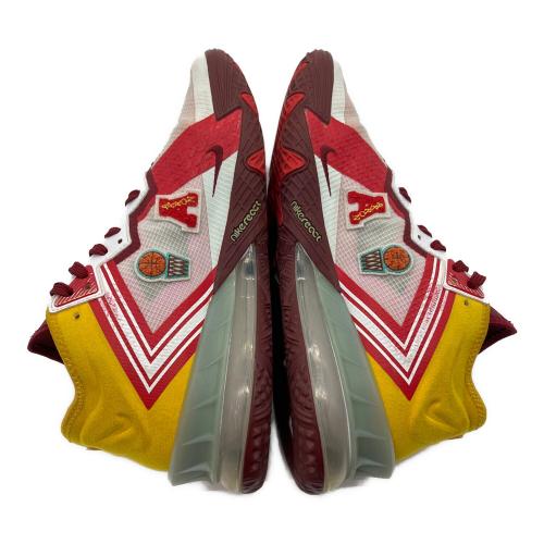 NIKE (ナイキ) バスケットボールシューズ CV7562-102 LEBRON 18 LOW・紐付 メンズ SIZE 28.5cm ブラウン×イエロー