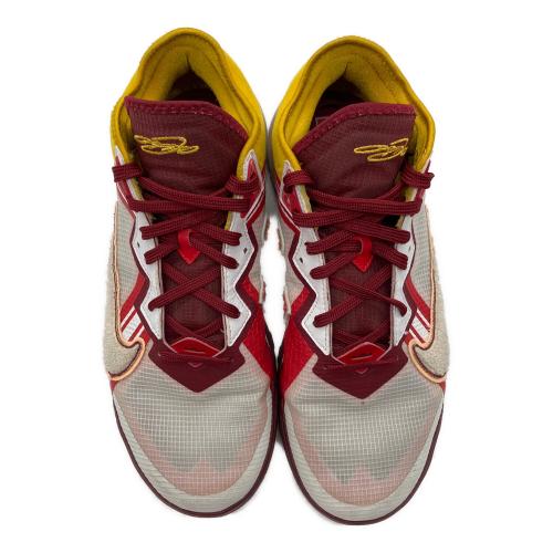 NIKE (ナイキ) バスケットボールシューズ CV7562-102 LEBRON 18 LOW・紐付 メンズ SIZE 28.5cm ブラウン×イエロー
