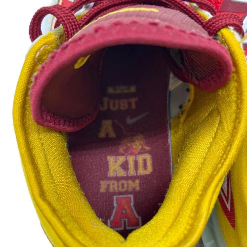 NIKE (ナイキ) バスケットボールシューズ CV7562-102 LEBRON 18 LOW・紐付 メンズ SIZE 28.5cm ブラウン×イエロー