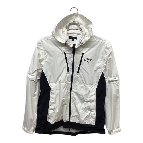 Callaway (キャロウェイ) レインウェア ゴルフウェア(トップス) C21989100 収納ケース付 8WAY セットアップ レインウェア メンズ SIZE LL ホワイト×ブラック