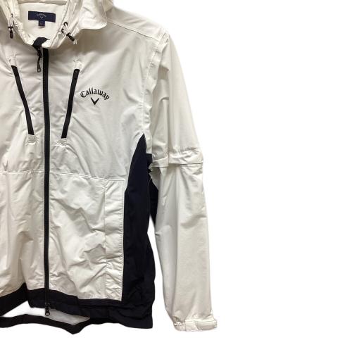 Callaway (キャロウェイ) レインウェア ゴルフウェア(トップス) C21989100 収納ケース付 8WAY セットアップ レインウェア メンズ SIZE LL ホワイト×ブラック