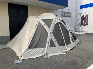 Snow peak (スノーピーク) ツールームテント TP-653-IV スカート・ルーフシート・グランドシートケースヨゴレ有 65周年記念 リビングシェル Pro.アイボリー インナールームセット