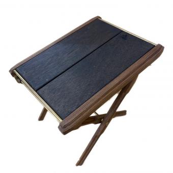 grace (グレース) アウトドアテーブル 420mm×305mm×205mm〜390mm ブラウン KAGECHIYO SIDE TABLE【忍】（天板セット）