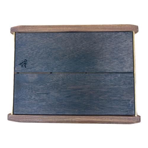 grace (グレース) アウトドアテーブル 420mm×305mm×205mm〜390mm ブラウン KAGECHIYO SIDE TABLE【忍】（天板セット）