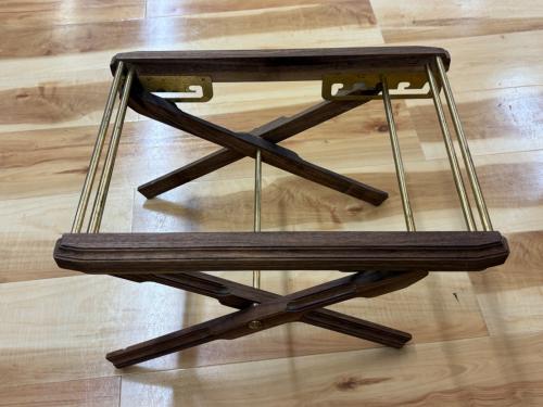 grace (グレース) アウトドアテーブル 420mm×305mm×205mm〜390mm ブラウン KAGECHIYO SIDE TABLE【忍】（天板セット）