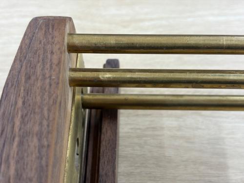 grace (グレース) アウトドアテーブル 420mm×305mm×205mm〜390mm ブラウン KAGECHIYO SIDE TABLE【忍】（天板セット）