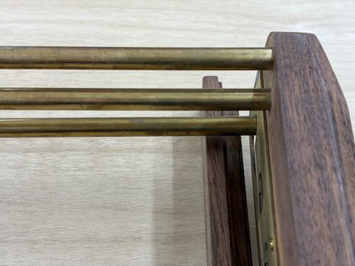 grace (グレース) アウトドアテーブル 420mm×305mm×205mm〜390mm ブラウン KAGECHIYO SIDE TABLE【忍】（天板セット）