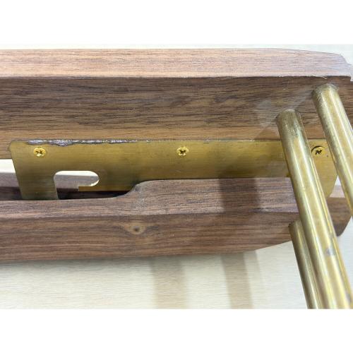 grace (グレース) アウトドアテーブル 420mm×305mm×205mm〜390mm ブラウン KAGECHIYO SIDE TABLE【忍】（天板セット）