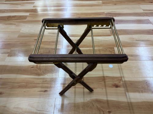grace (グレース) アウトドアテーブル 420mm×305mm×205mm〜390mm ブラウン KAGECHIYO SIDE TABLE【忍】（天板セット）