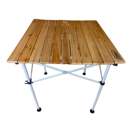 Coleman (コールマン) アウトドアテーブル 2000023502 約65×70×40/70cm ナチュラルウッドロールテーブル65