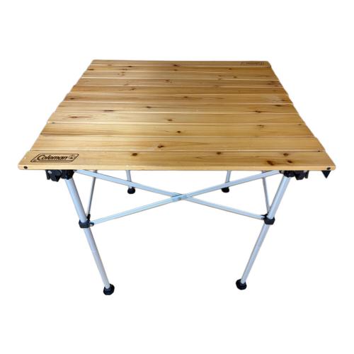 コールマン　ローテーブル　木目　中古 Coleman コールマン＞ Natural Wood Roll Table 65 ナチュラルウッド