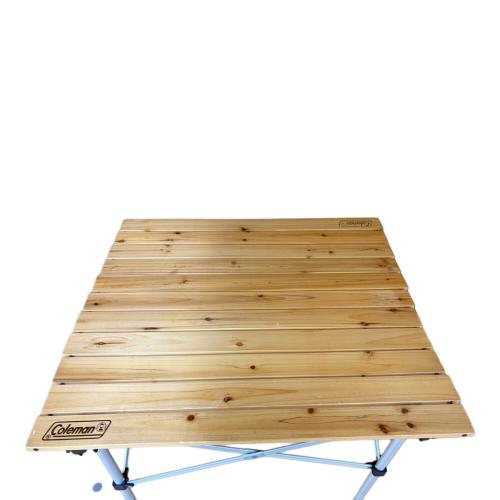 コールマン　ローテーブル　木目　中古 Coleman コールマン＞ Natural Wood Roll Table 65 ナチュラルウッド