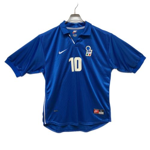 イタリア代表 (イタリアダイヒョウ) サッカーユニフォーム 1998年フランスW杯モデル 限定50枚のうち47番目 認定書付き メンズ SIZE L ブルー