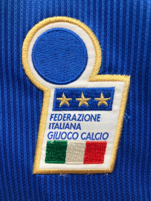 イタリア代表 (イタリアダイヒョウ) サッカーユニフォーム 1998年フランスW杯モデル 限定50枚のうち47番目 認定書付き メンズ SIZE L ブルー