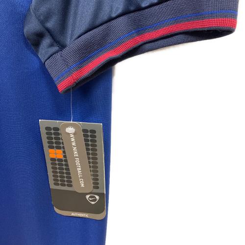 FCバルセロナ サッカーユニフォーム 100周年 ユニフォーム 復刻 半袖 メンズ SIZE XL レッド×ブルー