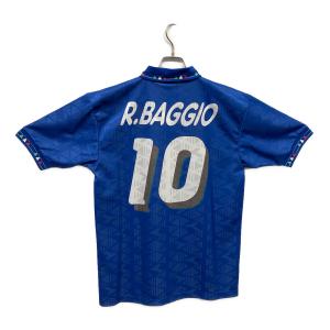 イタリア代表 【10】 ロベルト・バッジョ サッカーユニフォーム 94 モデル ユニフォーム ホーム半袖 復刻 メンズ SIZE L ブルー