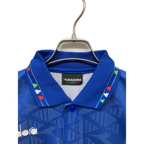 イタリア代表 【10】 ロベルト・バッジョ サッカーユニフォーム 94 モデル ユニフォーム ホーム半袖 復刻 メンズ SIZE L ブルー