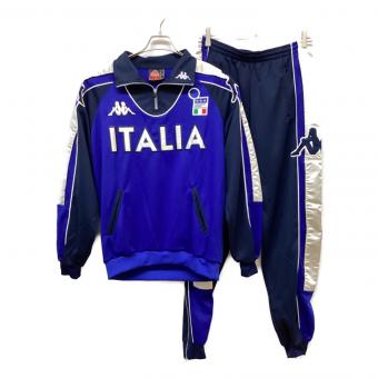 イタリア代表 (イタリアダイヒョウ) サッカーウェア(セットアップ) 1999-2001 ウィンドブレーカー  メンズ SIZE L ブルー