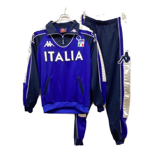 イタリア代表 (イタリアダイヒョウ) サッカーウェア(セットアップ) 1999-2001 ウィンドブレーカー  メンズ SIZE L ブルー