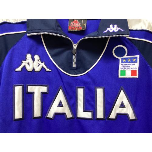 イタリア代表 (イタリアダイヒョウ) サッカーウェア(セットアップ) 1999-2001 ウィンドブレーカー  メンズ SIZE L ブルー