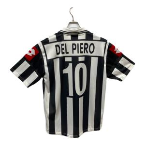 ユベントスFC【10】デル・ピエロ サッカーユニフォーム 01-02シーズンホーム 昇華プリント   メンズ SIZE L ホワイト×ブラック