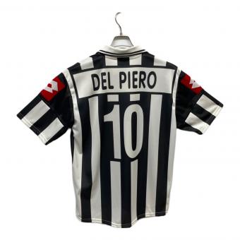ユベントスFC【10】デル・ピエロ サッカーユニフォーム 01-02シーズンホーム 昇華プリント   メンズ SIZE L ホワイト×ブラック