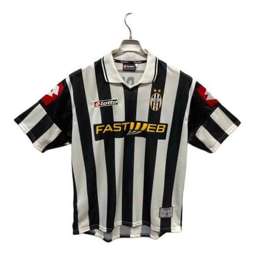 ユベントスFC【10】デル・ピエロ サッカーユニフォーム 01-02シーズンホーム 昇華プリント   メンズ SIZE L ホワイト×ブラック