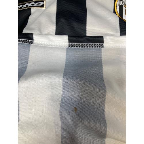 ユベントスFC【10】デル・ピエロ サッカーユニフォーム 01-02シーズンホーム 昇華プリント   メンズ SIZE L ホワイト×ブラック