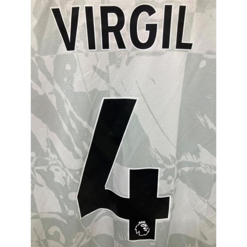 リヴァプールFC 【4】フィルジル・ファン・ダイク サッカーユニフォーム 24/25 サードユニフォーム 半袖 レプリカ メンズ SIZE XXL ホワイト