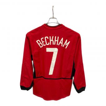 マンチェスターユナイテッド 【7】ベッカム サッカーユニフォーム 184948 02-03シーズン 長袖ホーム メンズ SIZE S レッド