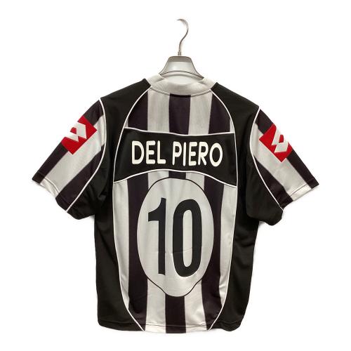 ユベントスFC【10】アレッサンドロ・デル・ピエロ サッカーユニフォーム 2002-2003シーズンホームユニフォーム SIZE XL ホワイト×ブラック
