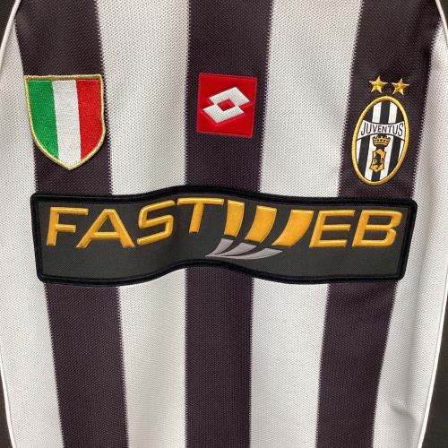 ユベントスFC【10】アレッサンドロ・デル・ピエロ サッカーユニフォーム 2002-2003シーズンホームユニフォーム SIZE XL ホワイト×ブラック