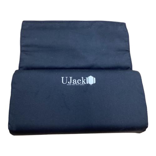 UJack (ユージャック) アウトドアチェア ブラック 難燃リクライニングローチェア
