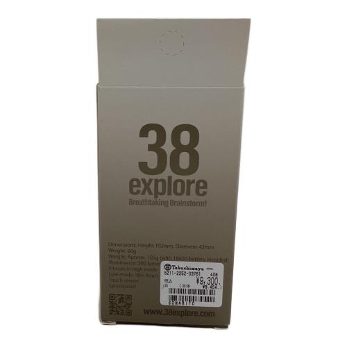 38explore (サーティーエイト・エクスプロー) 38灯 LEDランタン ブラック×ホワイト