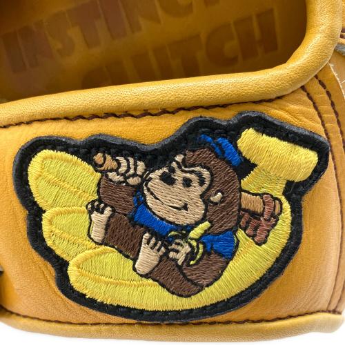 ごりら印の野球道具 硬式グローブ ケース付  イエロー