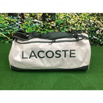 LACOSTE (ラコステ) Ｌ.20 テニスバッグ TLAB001 ホワイト×グリーン ラケット6本収納